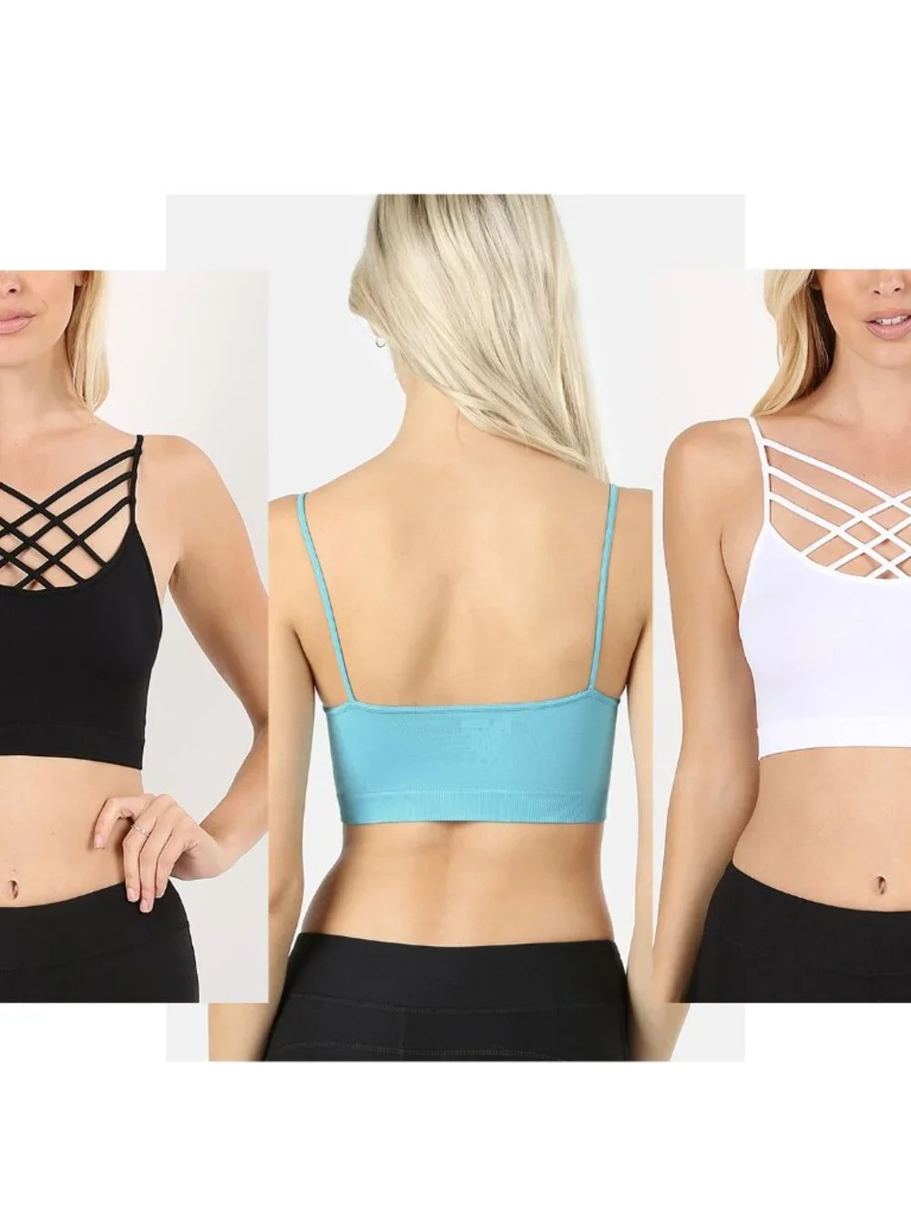 Seamless Crisscross Bralette‎